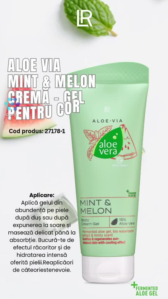 Noua formula de gel cu menta si pepene rosu