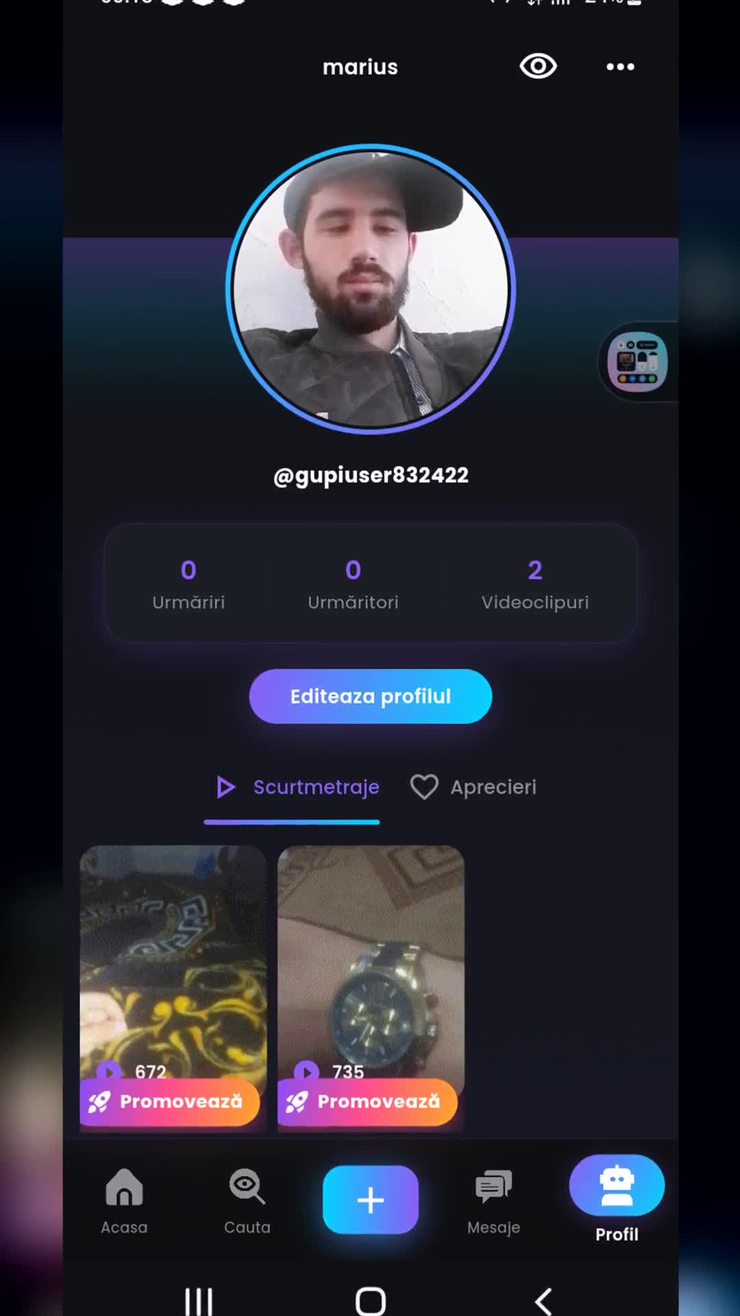 |||{"overlays":[{"text":"nu am urmaritori  nu stiu dece vrea ca sa cant live","x":0.2111111111111111,"y":0.6516871165644171,"fontSize":26.0,"color":4294967295,"isEmoji":false}]}