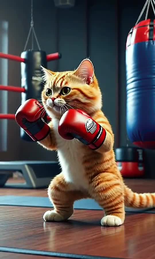 Knockout Meow: The Paws of Fury Are Here! 🥊🐱💥