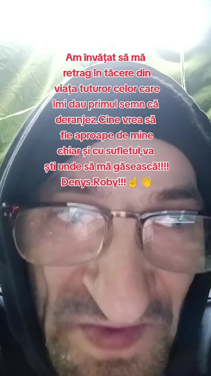 An învățat să mă retrag ușor din viața.celor care îmi dau de înțeles că deranjez.!!!Om Al Străzii (Denys.Roby)☝️👋