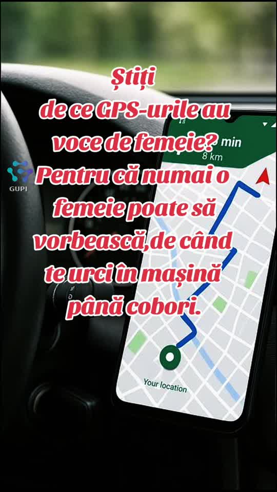 știți de ce gps-ul are voce de femeie?...😁😁😁