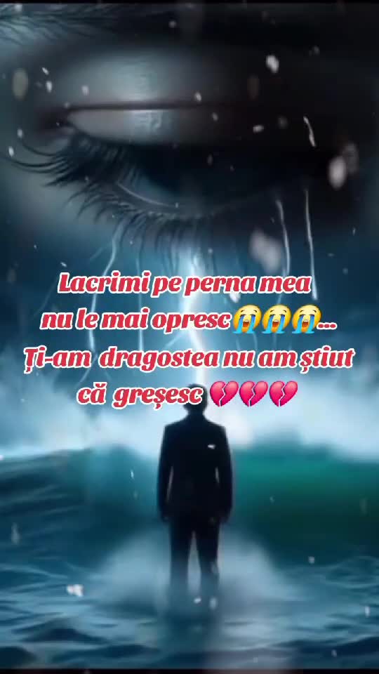 cu lacrimi pe pernă curg