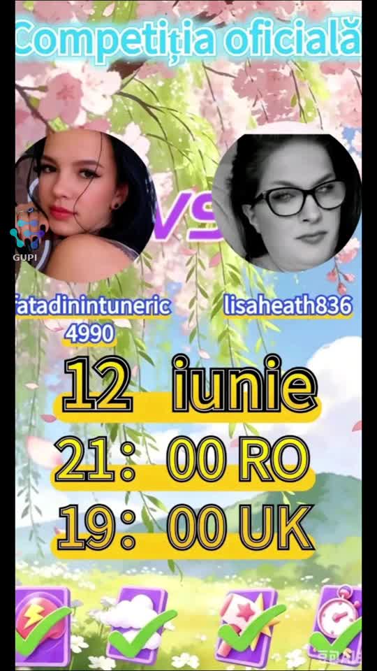 📅 12 iunie 🕘 21:00 RO 🇷🇴 🕖
Vă aștept pe toți să mă susțineți și să fim cea mai puternică echipă! 💜 Fiecare prezență, comentariu și încurajare contează