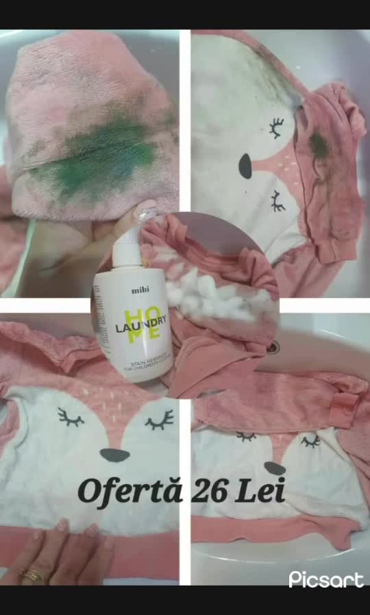 💙Mihi Stain Remover
💙Îndepărtează chiar și petele încăpățânate și de lungă durată
💙Păstrează culoarea și structura țesăturii