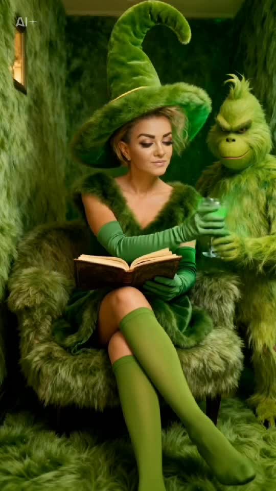 Eu și cu prietenul meu Grinch ne-am hotărât să nu mai furăm Crăciunul 🎁 🎅