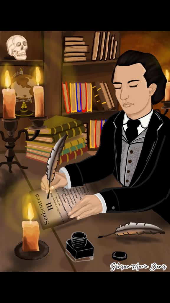 7,4 ore de muncă pentru a surprinde esența lui Mihai Eminescu





 Eminescu