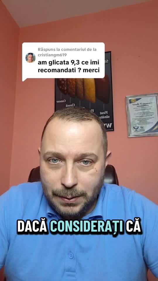La o glicata de 9.3 recomand un stil de viață sănătos