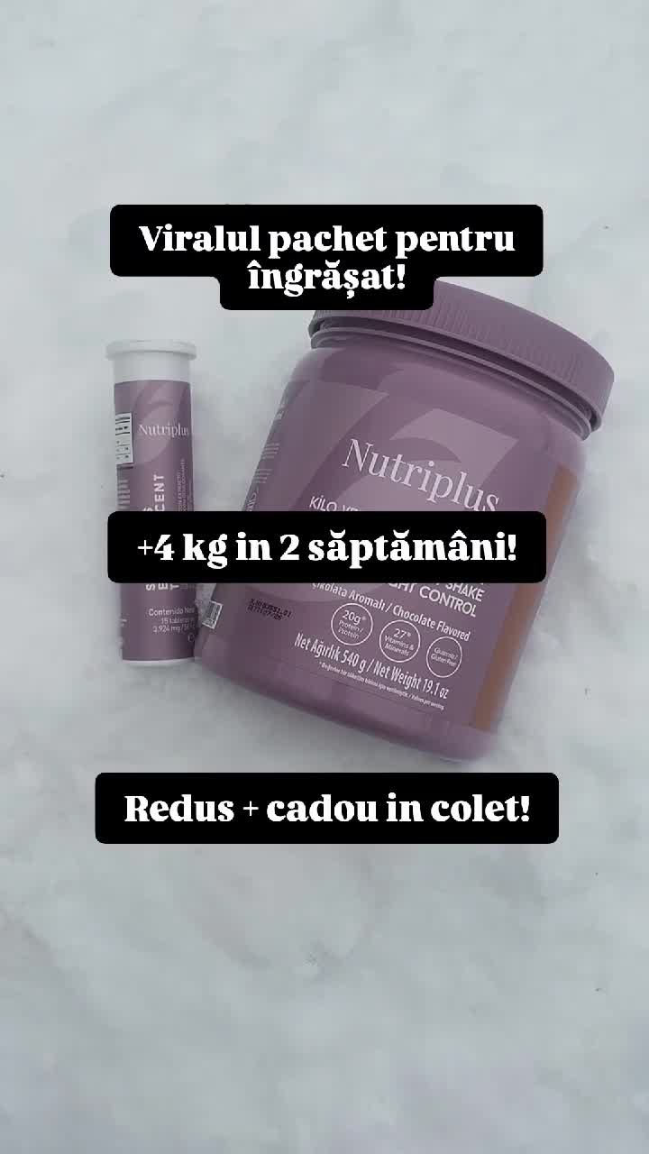 Încerci de ani de zile să te îngrași și nu reușești ? acest pachet este soluția!