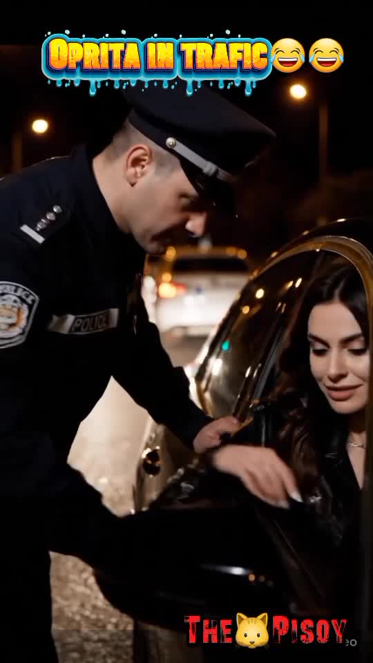 Oprită în trafic😂