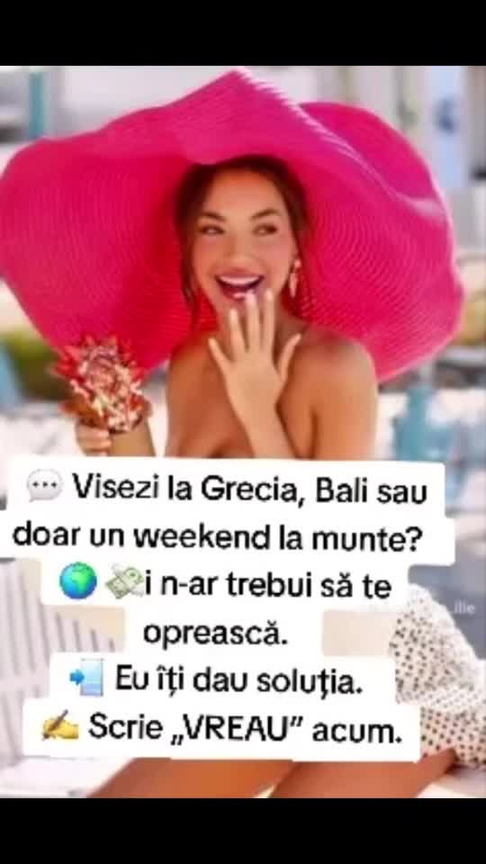 💬 Îți dorești să pleci în vacanță…  
✈️ dar banii lipsesc?  
💡 Știu cum poți schimba asta.