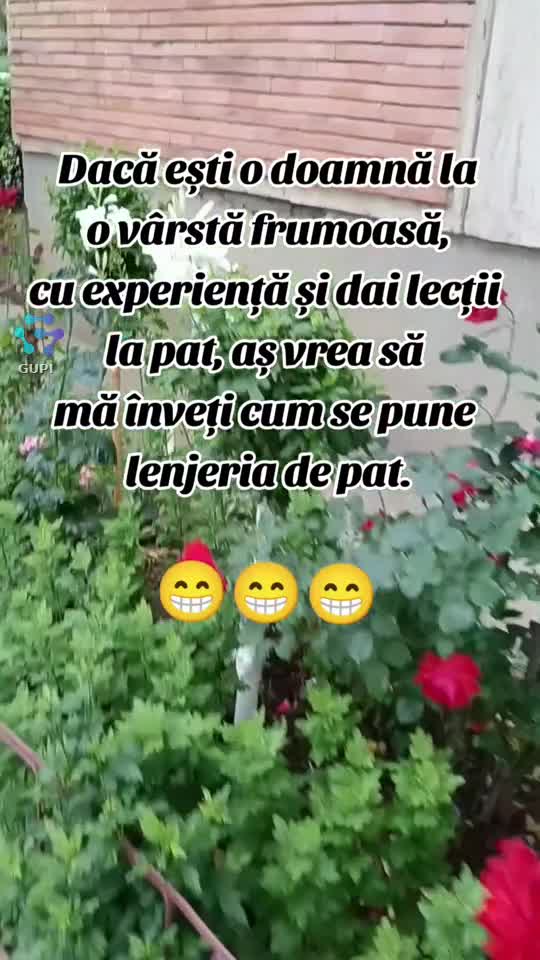 dacă ai o vârstă și experiență... aș vrea să învăț cum se pune lenjeria de pat...😁😁😁
