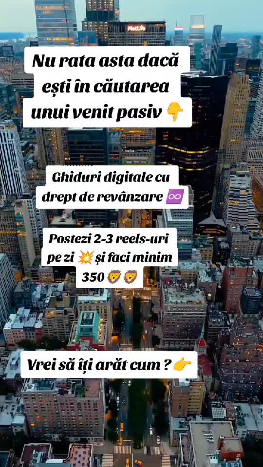 Venit pasiv din confortul casei tale! Fără șefi, fără MLM, fără program.