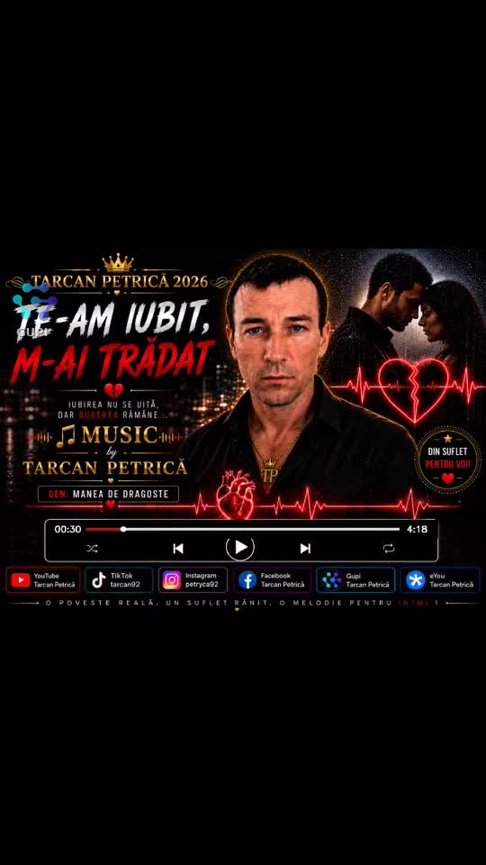 Te-am iubit, m-ai trădat” 💔 O piesă plină de trăiri intense și dezamăgiri. Dă play, simte vibe-ul și spune-mi dacă te regăsești în versuri! 🔥🎧