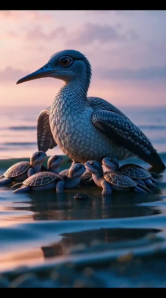 When Nature Forgets the Rules: Duck Becomes Turtle Mom! 🐢🦆❤️