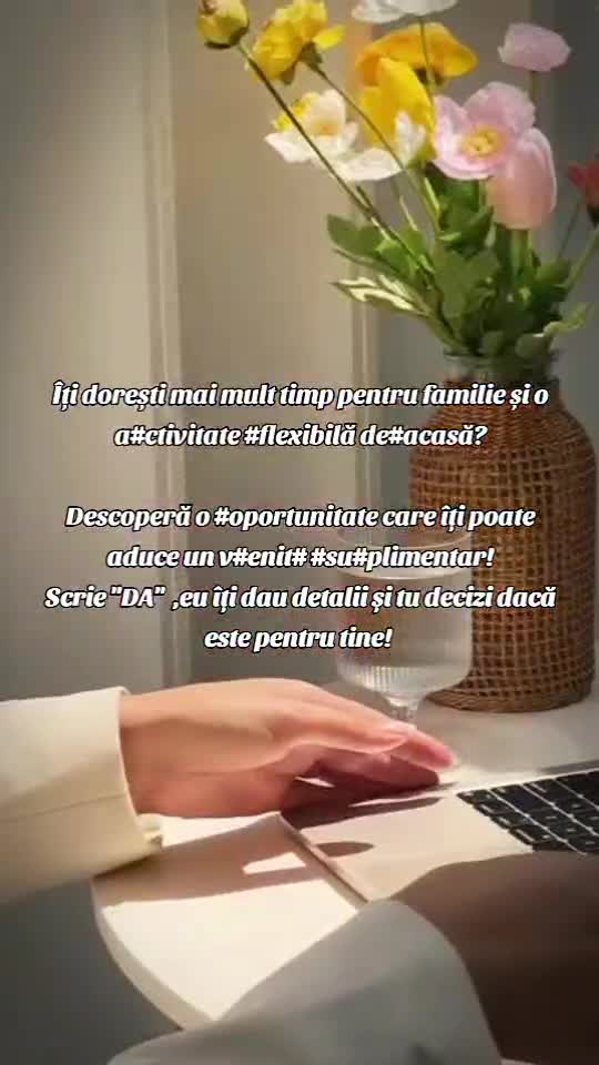 Dacă ai minim 16 ani, dispui de 3-4 ore libere pe zi, ți-ar plăcea să ai 💵 în plus, dintr-o activitate online📲? 
Află ce ai de făcut!