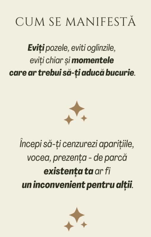 acceptarea imaginii într-o lume a perfecțiunii