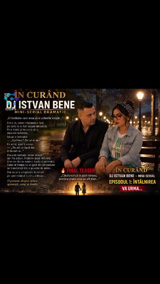 🎬 ÎN CURÂND
DJ ISTVAN BENE
MINI-SERIAL DRAMATIC
„O întâlnire care avea să le schimbe viețile...”
Într-o zi, Istvan întâlnește o fată