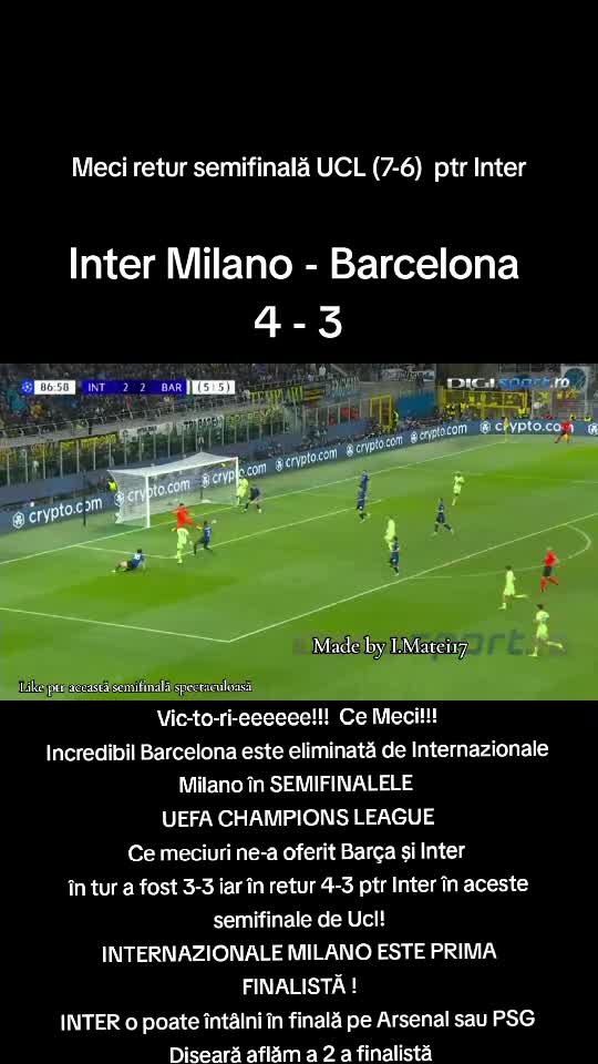 Internazionale Milano-Barcelona 4-3
