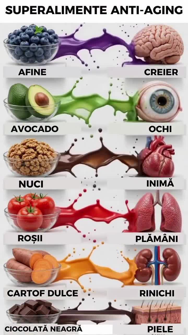 🫐 6 alimente pe care merită să le ai mai des în farfurie.
Afine 🫐
Avocado 🥑
Nuci 🌰
Roșii 🍅
Cartof dulce 🍠
Ciocolată neagră 🍫
Fiecare vine cu altceva b