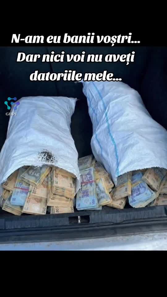 n-am eu banii voștri...dar nici voi datoriile mele...😁😁😁