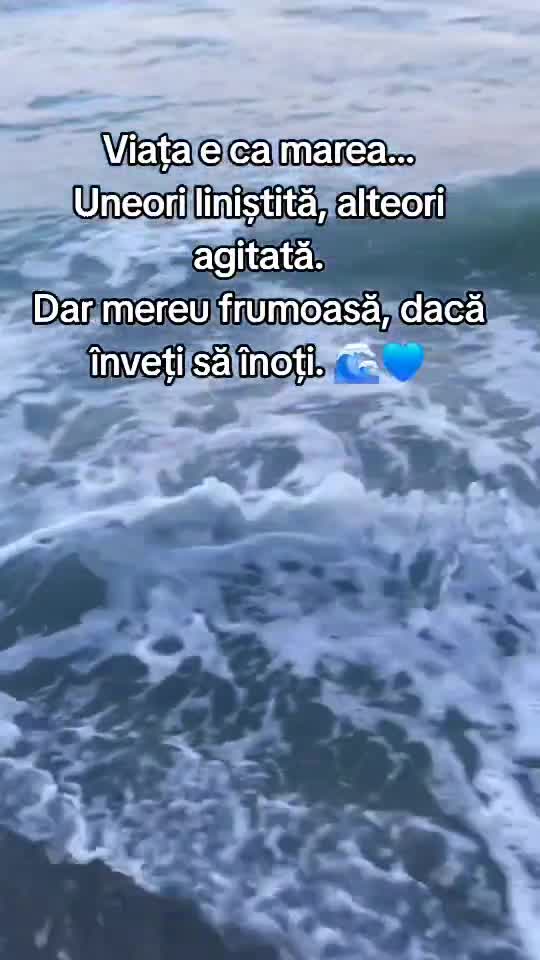 Marea este ca viata!