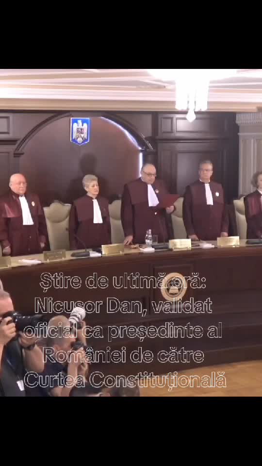 CCR confirma alegerea președintelui Nicușor Dan.