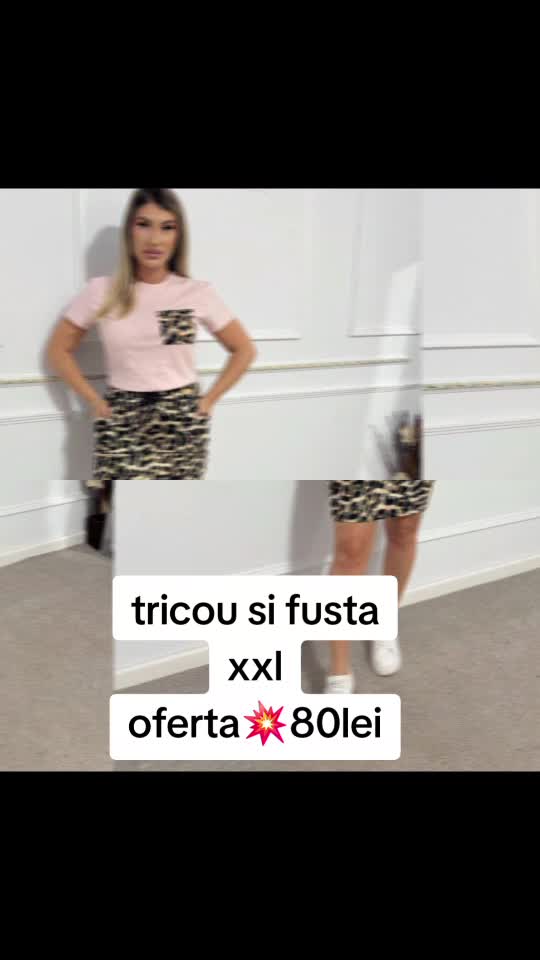compleu dama,fusta si tricou pret mic