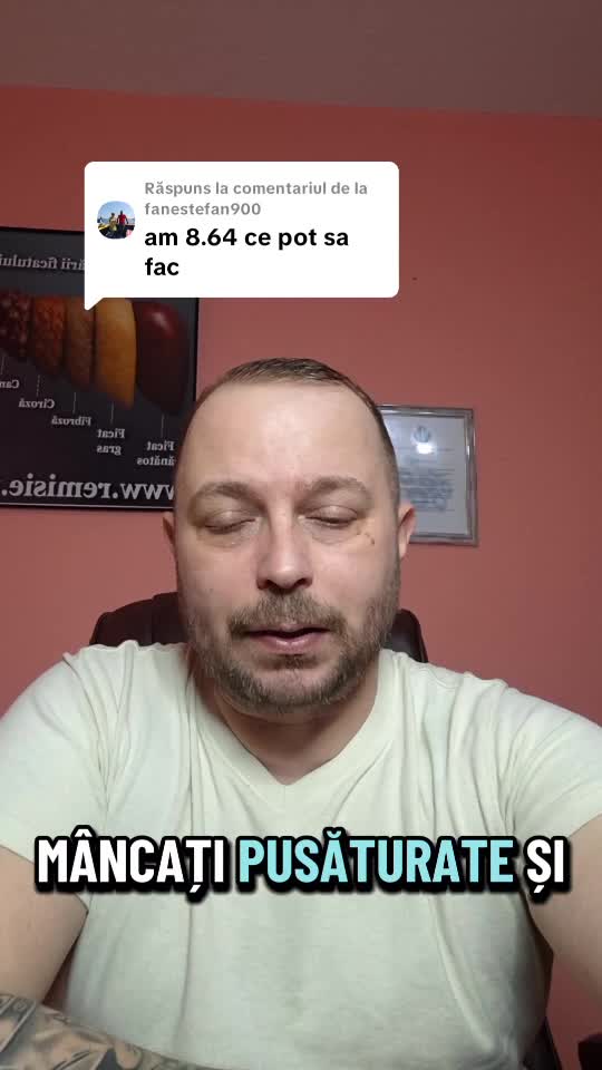 Cand ai glicata 8.64 și vrei sa nu mai crească începi și pui sănătatea pe primul loc in viață