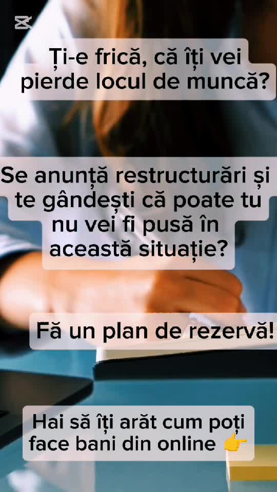 Fă-ți planul tau pentru un viitor mai bun!