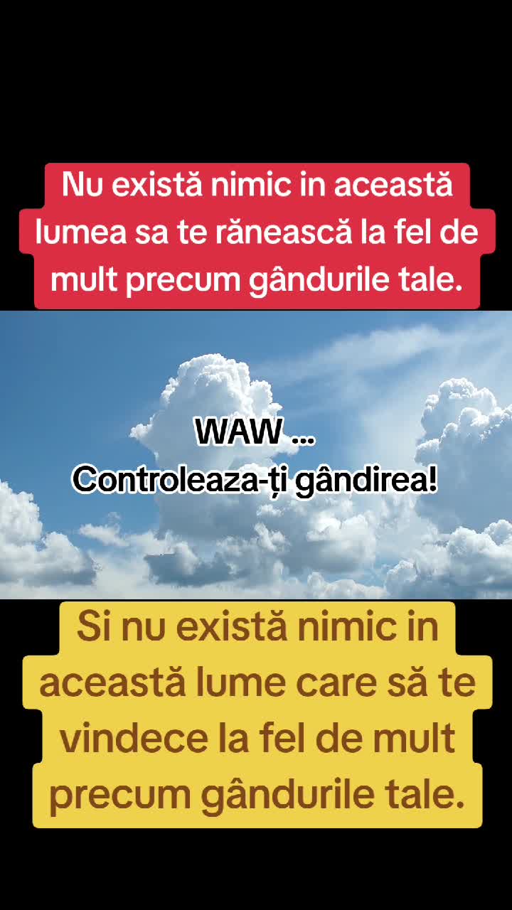 gândurile ne fac ceea ce suntem😉