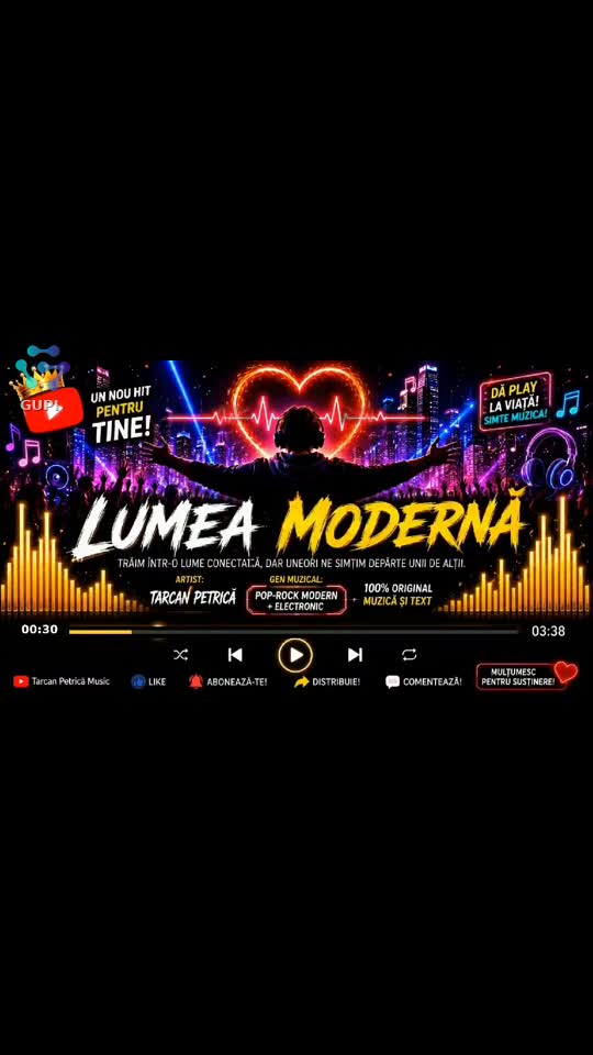 Lumea modernă e o fugă continuă. ⏳ O piesă despre viața de azi și lucrurile care contează cu adevărat. Dă play, simte mesajul și distribuie! 🚀🎧
