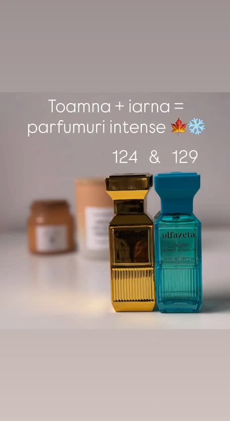Olfazeta 124 (elegant și feminin) sau 129 (sofisticat și dulce-lemnos)? Tu ce stare alegi azi? Scrie-mi în privat! 🌹💎