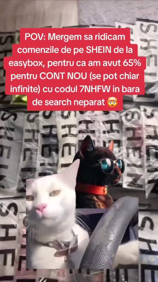 💖 SHEIN lovers, 65% reducere vă așteaptă! Caută codul 7NHFW.
🆕 Trebuie doar să faci un cont nou (poți repeta figura 😉).
📦 Comanda vine în 5-7 zile.
📲