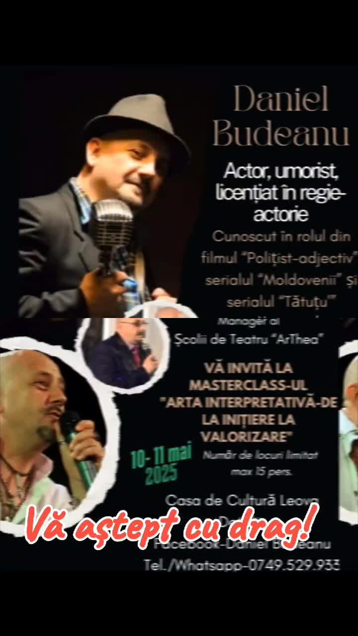 Vă aștept la masteclass.