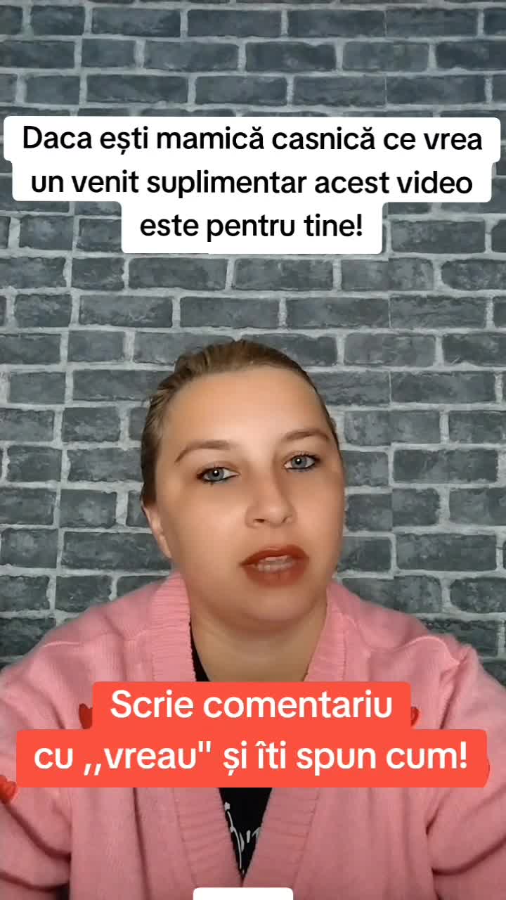 Ești mămică și vrei să câștigi bani fără să pleci de lângă copilul tău? Atunci trebuie să vezi asta!"Vrei să afli mai multe? Scrie „VREAU” în comentar