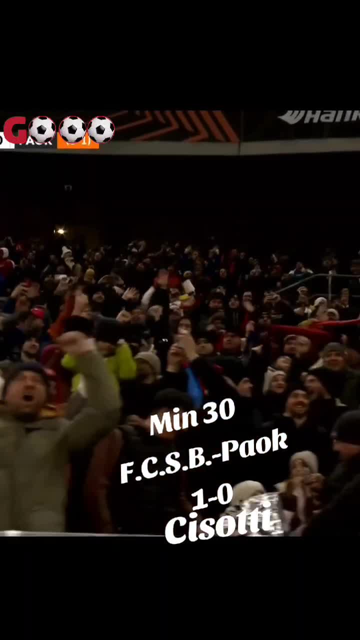 minutul 30
FCSB-PAOK 1-0
EUROPA LEAGUE