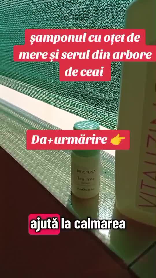 șamponul oțet de mere și serul arbore de ceai te scapă de mătreață iritație coji dermatită