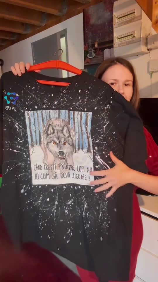 tricou pictat manual pe comandă 🙏🏻