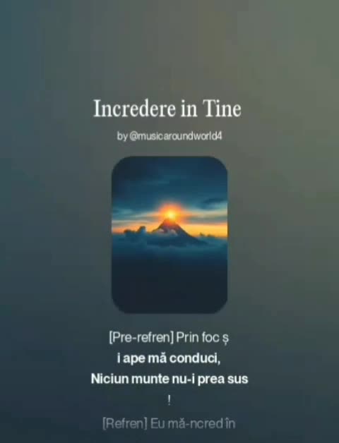 🔥 "Încredere în Tine" ÎncredereÎnTine