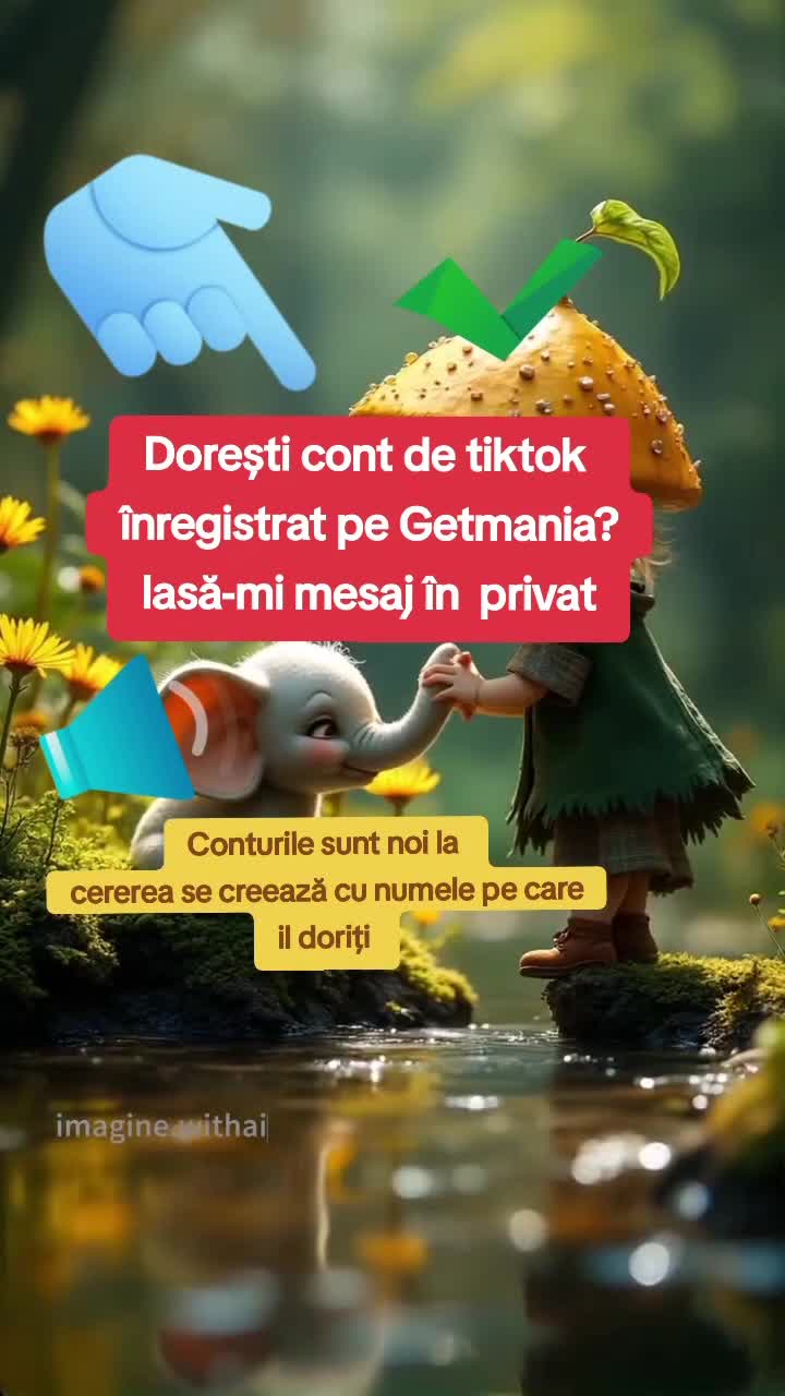 🔊📢🇩🇪Dorești cont de tiktok creat pe Germania,  cu monetizzare (cont nou ) La cere se poate creea și  e-mail cu numele dorit.
Nu deranjați degeaba