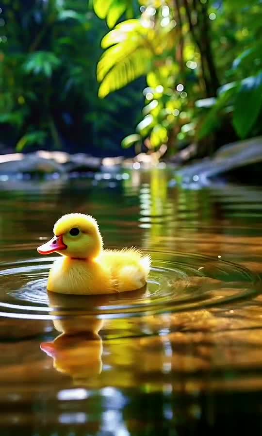 Duck on a Mission: The Quackiest Walk on Water Ever! 🦆💦