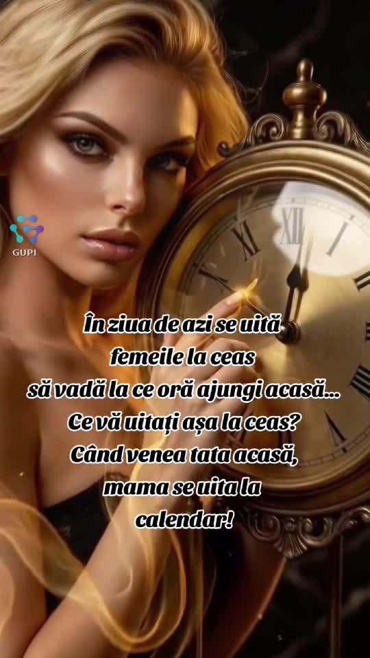 doamnelor,ce vă uitați așa la ceas?...😂😂