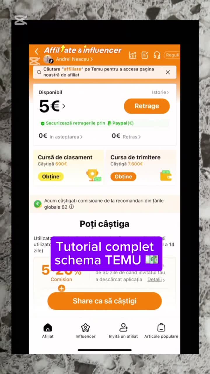 Schema temu pas cu pas