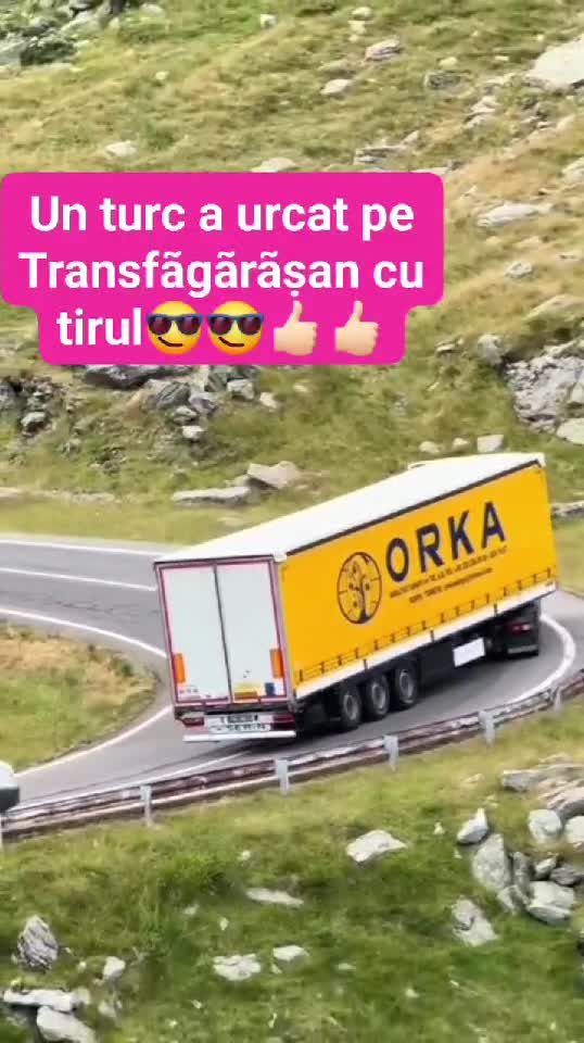 Cu tirul pe Transfagarasan
