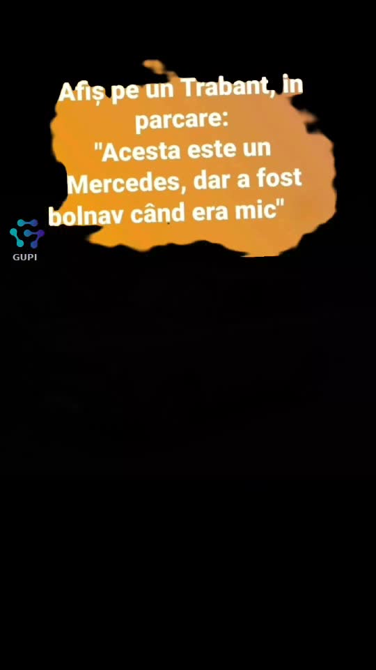 afiș pe un Trabant...😁😁