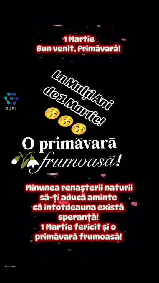 La Mulți Ani de 1 Martie! 💐🥰🥰🥰