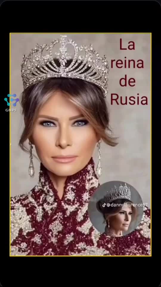 MELANIA TRUMP 
QUEEN OF RUSSIA 
QUEEN OF TARTARIA
MELANIA is a Romanov