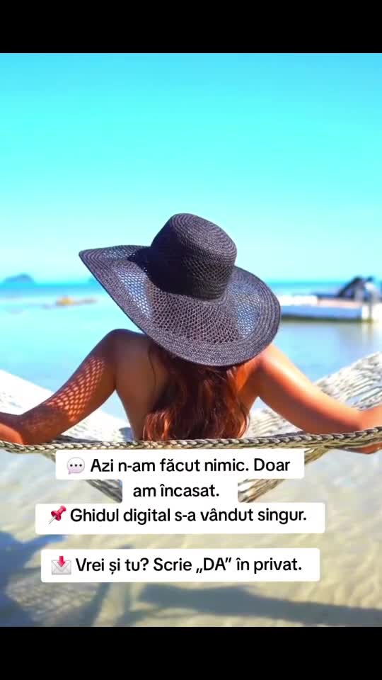💬 „Azi n-am făcut nimic. Doar am încasat.”  
📌 Ghidul digital s-a vândut singur.  
📩 Vrei și tu? Scrie „DA”