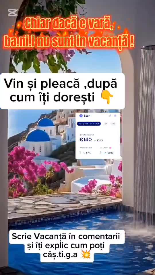 Tu ce îți dorești? Vrei să nu mai stai cu grija zilei de mâine?