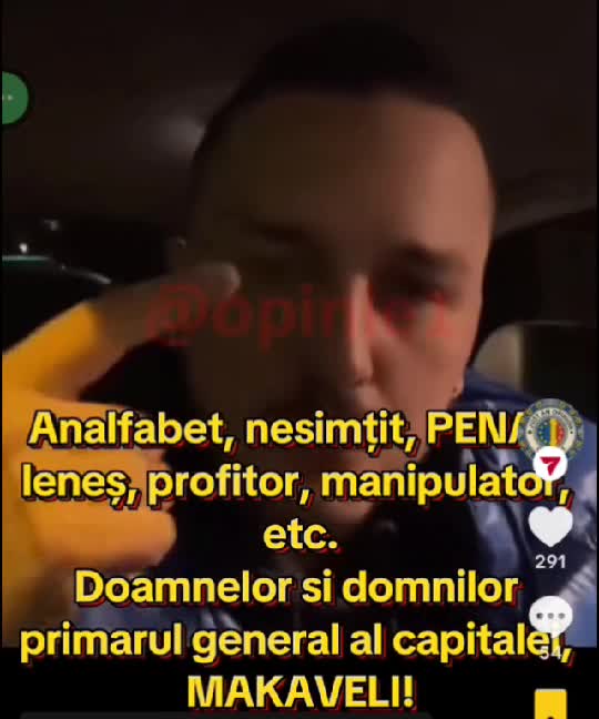 Acest om vrea sa fie primarul Bucureștiului! Eu cred că i s-au exagerat calitățile de mare om politic!